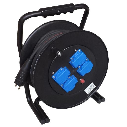 KERAF K310004 KABELHASPEL K310 25M 4XSCHUKO afbeelding 2