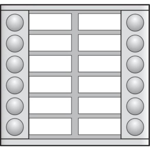 Uitbreiding Audio opb. 2x6 drukkn. 10-112-01 afbeelding 2