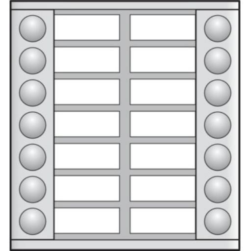 Uitbreiding Audio opb. 2x7 drukkn. 10-114-01 afbeelding 2