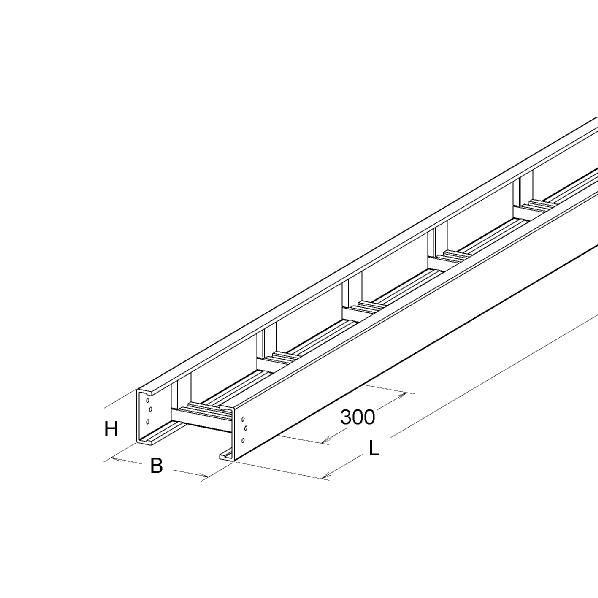 Kabelladder 100 600mm 3m GVPol UL600100/3 afbeelding 2