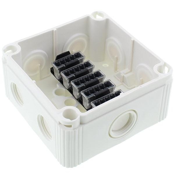 WISKA 407 5 WT KABELDOOS 95X95+5PKLEM WT IP66 afbeelding 2