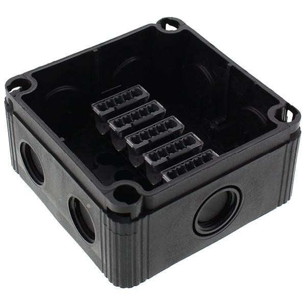 WISKA 407 5 ZW KABELDOOS 95X95+5PKLEM ZW IP66 afbeelding 2