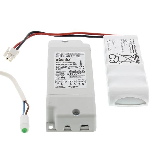 KLEMKO LNU9-57V-CC-3H NOODUNIT 58V +ACCU 7.2V1600M afbeelding 2