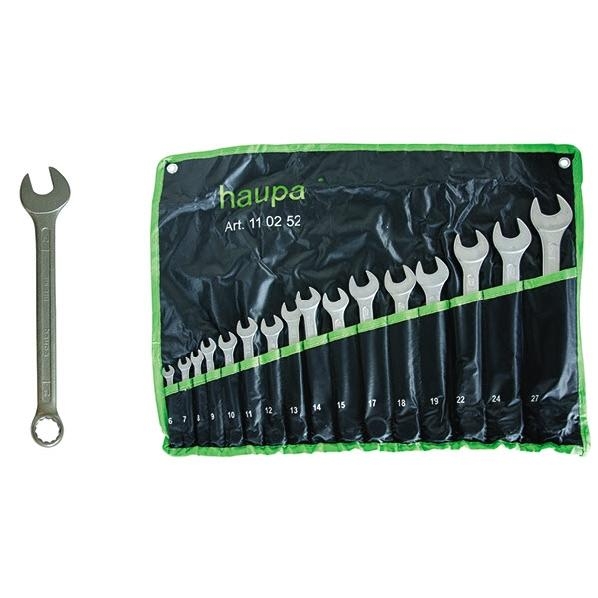 HAUPA 110252 RING-STEEKSLEUTELSET 16-DELIG afbeelding 2