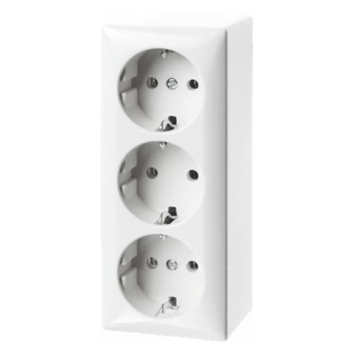 BERKER 404049 3 VOUDIGE SCHUKO-WANDCONTACTDO afbeelding 2