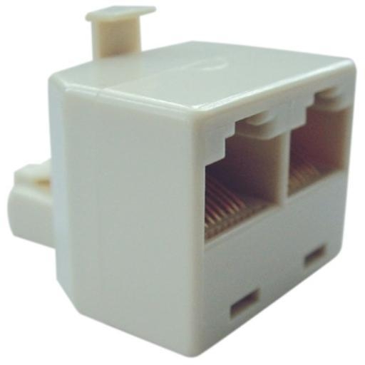 KLEMKO RJ12TMFMFMR SPLITTER RJ12 2XFEM RECHT afbeelding 2