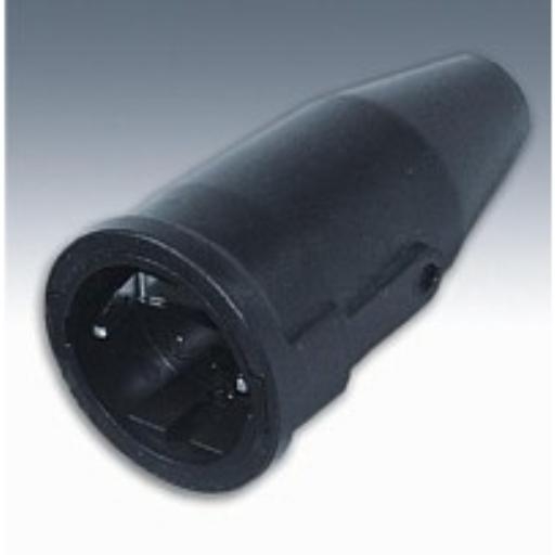 Rubber contrastekker 16A 250V Randaarde Keraf 104460 afbeelding 2