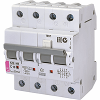 ETI KZS-4M C 10A 30MA AARDLEKAUT. KZS-4M C 10A 30M afbeelding 2