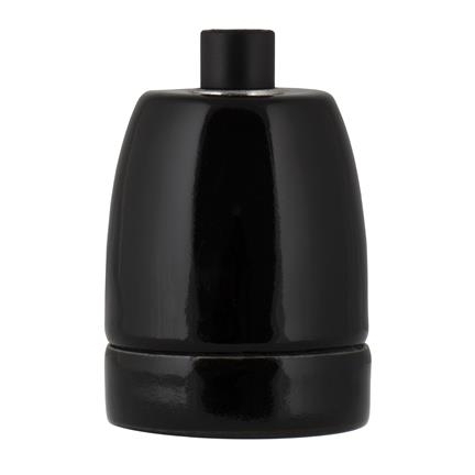 BAILEY 139706 Lamphouder porselein E27 zwart afbeelding 2