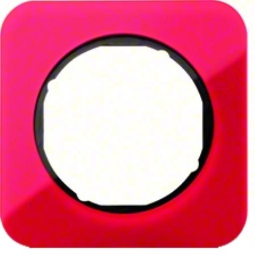 BERKER 10112344 RAAM 1-V R.1 ROOD ACRYL/ZW afbeelding 2