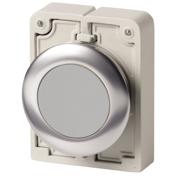 EATON M30C-FD-GR DRUKKNOP 30MM VLAK GRIJS TERUG afbeelding 2