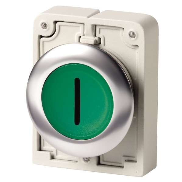 EATON M30C-FDRL-G-X1 SIGNAALDRUKKNOP 30MM VLAK GRO afbeelding 2