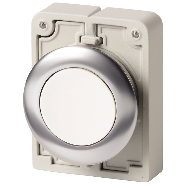 EATON M30C-FDR-W DRUKKNOP 30MM VLAK WIT VAST afbeelding 2