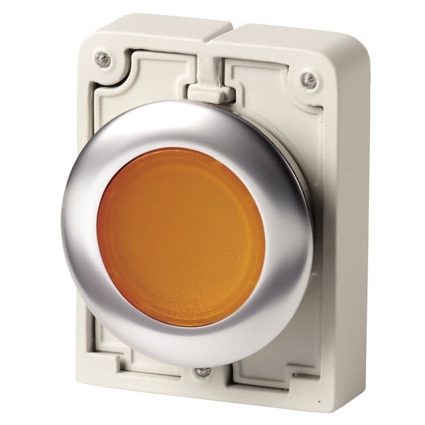 EATON M30C-FDRL-A SIGNAALDRUKKNOP 30MM VLAK AMBE afbeelding 2