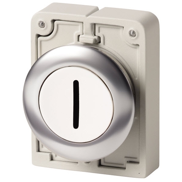 EATON M30C-FD-W-X1 DRUKKNOP 30MM VLAK WIT I TERUG afbeelding 2