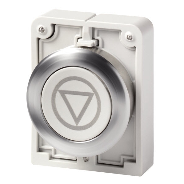 EATON M30C-FD-GR-X66 DRUKKNOP 30MM VLAK GRIJS X66 afbeelding 2