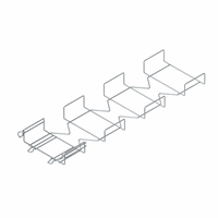 Draadgoot hoekstuk 54 150mm kopp MTCE54.150 afbeelding 2