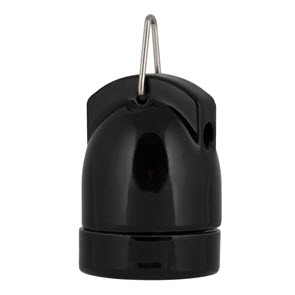 BAILEY 140330 LAMPHOLDER PORCELAIN E27 BLACK afbeelding 2