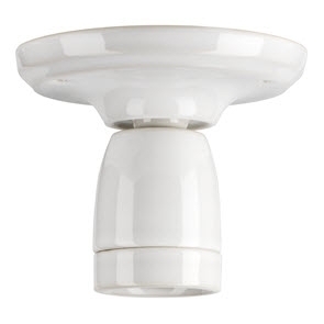 BAILEY 140307 CEILING LAMPHOLDER PORCELAIN E afbeelding 2