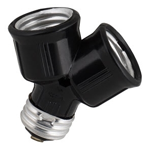 BAILEY 140332 LAMPHOLDER/ADAPTOR E27 TO 2XE2 afbeelding 2
