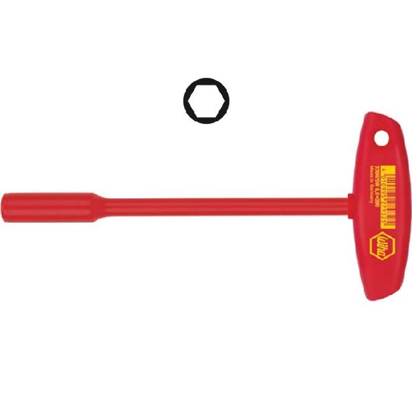 WIHA T-greep Dopsleutel zeskant VDE 336N 13,0x230 afbeelding 2