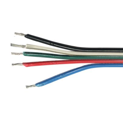 LED strip aansluitkabel RGBW 5-draads vlak