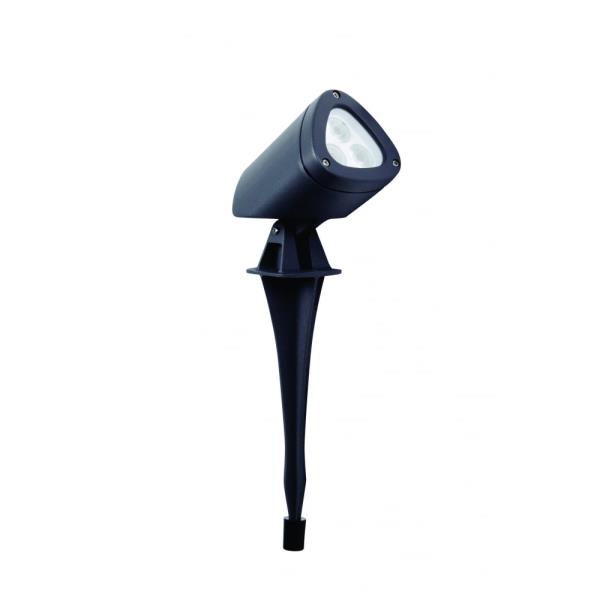 Led Prikspot Apex 4,5W Wall/Spike 3000K Ip65 Grijs afbeelding 1