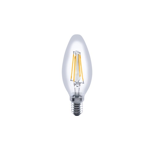 LED-kaars filament E14 4,5W 2700K 350lm 300° dimb