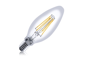 LED-kaars filament E14 4,5W 2700K 350lm 300° dimb