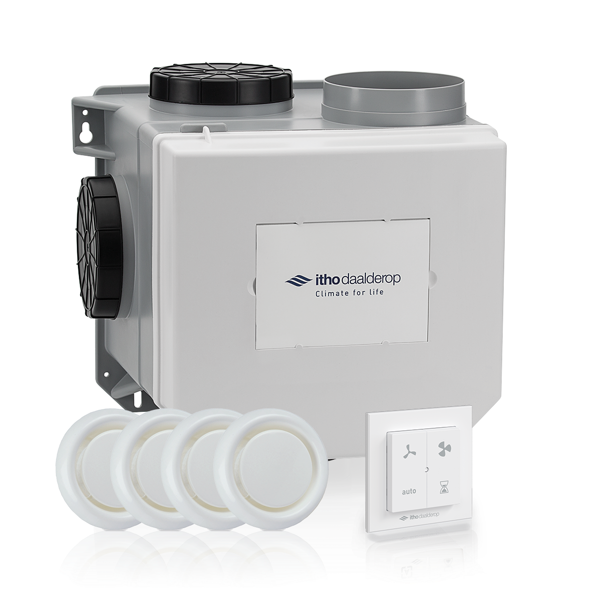 Alles in 1 vent. pakket CVE S geïnt. RV en RFT wit