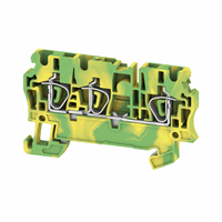 PE terminal, Tension clamp connection, 2.5 mm², 80