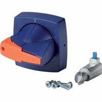 Draaigreep, 8mm, deurinbouw, blauw, hangslot afbeelding 2