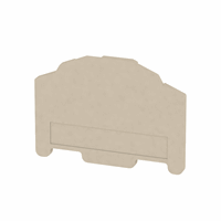 WEIDMULLER ZAP/TW7 AFSLUITPLAAT BEIGE 170611 afbeelding 2
