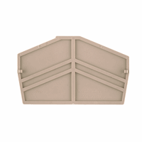 End plate (terminals), 61.5 mm x 2 mm, Dark Beige afbeelding 2
