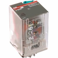 Insteek relais A1-A2=230vac, 3 c/o 250v/10a, led afbeelding 2