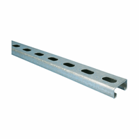 C Strut Profiel met sleufgaten Staal afbeelding 2
