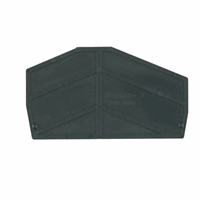 End plate (terminals), 67.95 mm x 2 mm, Black afbeelding 2