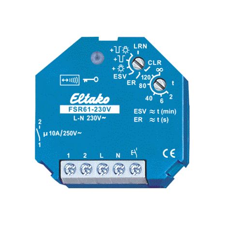 Eltako RF-impulsrelais 10A 1m inb. 230V FSR61-230V afbeelding 2