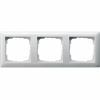 Gira afdekraam 3-voudig standaard 55 zuiverwit glanzend 021303