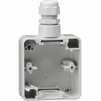 Gira WD-IP44 Opbouwbehuizing 1-v 1xM20 grijs 007135 afbeelding 2