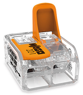 Wago Lasklem 221-612  hevelklem 2 draden voor soepele en massieve draad van 0,5 tot 6mm²