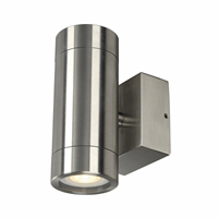 Wandlamp Up/Down Astina Steel Gu10 2X35W Ip44, Rvs