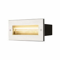 Wandarmatuur Brick LED inb.RVS 9W 3000K asym. IP65 afbeelding 2