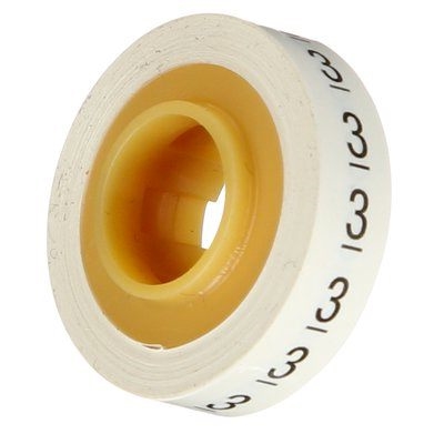 3M draad markeringstape "3" (bls 3 rol) SDR 3 afbeelding 1