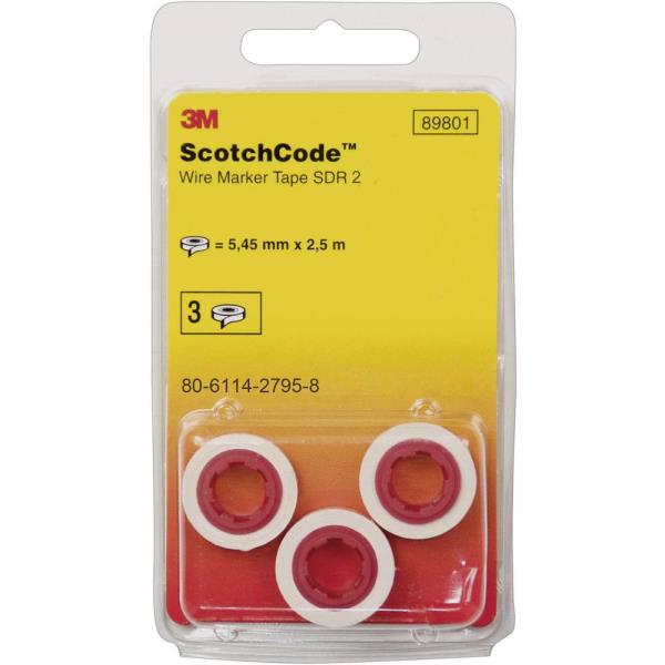 3M draad markeringstape "8" (bls 3 rol) SDR 8 afbeelding 2
