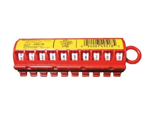 3M draad markeringstape dispencer "0-9"