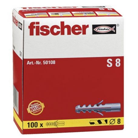 Fischer Plug nylon 8mm S8 afbeelding 1
