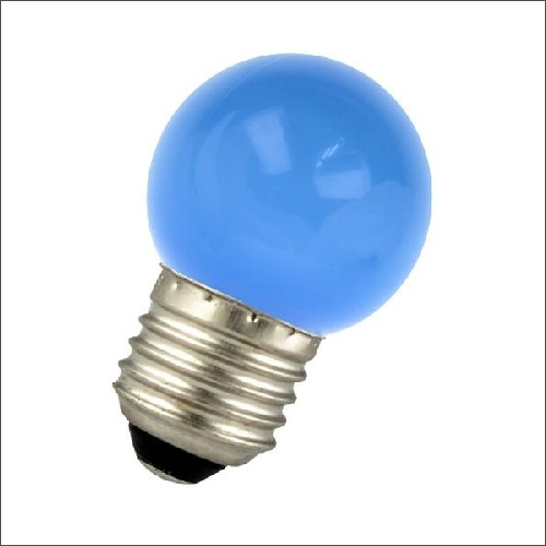 LED-kogel G45 E27 220-240V 1W blauw