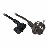 Powercord EU Schuko plug->C13 haaks 3x0,75mm² 2m afbeelding 2