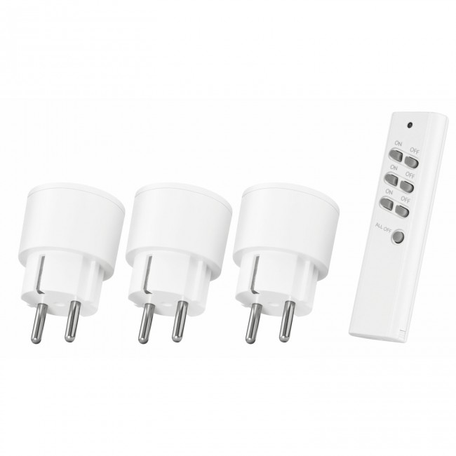 APC3-2300R stekkerdoos schakelaar met afstandsbediening klik aan klik uit (70182) afbeelding 2